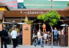 West Hollywood, CA, USA - June 1, 2013: The Abbey food and Drink well known gay bar, restaurant in West Hollywood, where third of population proclaiming themselves as gays.